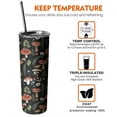 thumbnail image 6 of 20oz Red Mushroom Snail Black Pattern Skinny Tumblers Stainless Steel Tumbler with Lid and Straw,Vacuum Insulated Double Wall Travel Tumbler Cups with Cleaning Brush for Coffee,Tea, 6 of 6