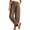 Brown, variant on Barrel Pants Women Petite Trendy Cuffed Hem Elastic Waisted Summer Pants Casual Loose Wide Leg Pants with Patch Pockets 2026 Brown M