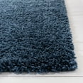 thumbnail image 4 of SAFAVIEH August Sophia Solid Plush Shag Area Rug, Navy, 2' x 8', 4 of 8