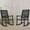 Black-2PC, variant on MF Studio Acacia Wood Outdoor Patio Rocking Chair Set of 2, Front Porch Chairs for Patio, Garden, Deck, Yard, Poolside, Wood Rocker for Outdoor and Indoor, Black