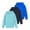 Deep blue+royal blue+blue, variant on GYRATEDREAM 3 Pack Boys Girls Hoodies Kids Pullover Long Sleeve Hooded Sweatshirts Basic Casual Hoodies for 3-14 Years