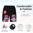 thumbnail image 2 of Kdxio Happy Independence Day Gnome Print Men's Swim Trunks with Compression Liner 7 Inch Inseam Quick Dry Swim Shorts, 2 of 5