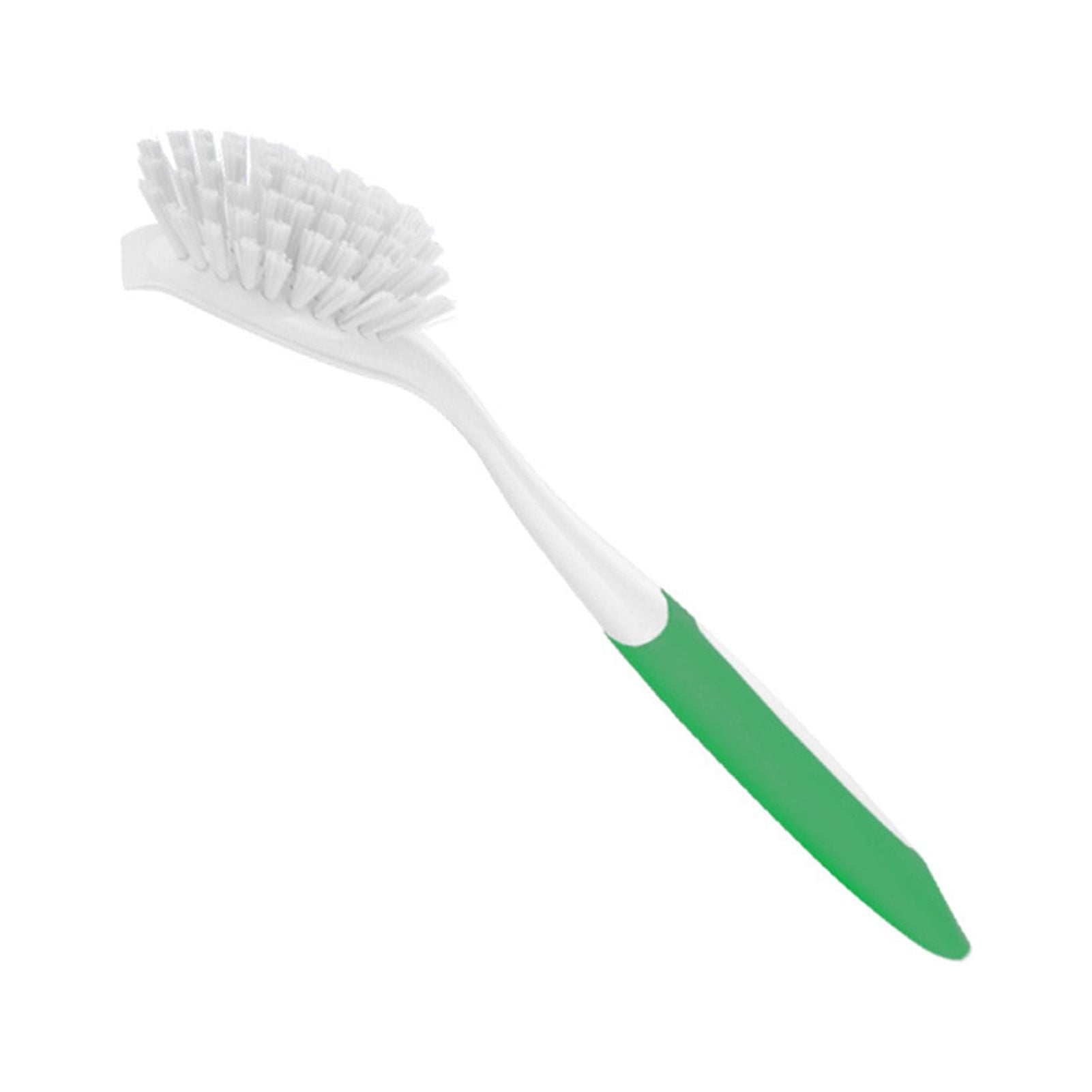 harmtty Pot Brush Dense Bristles Long Handle Spatula Brush Head Good Rebound Labor-saving Dish Washing Pan Brush Kitchen Gadget,Green