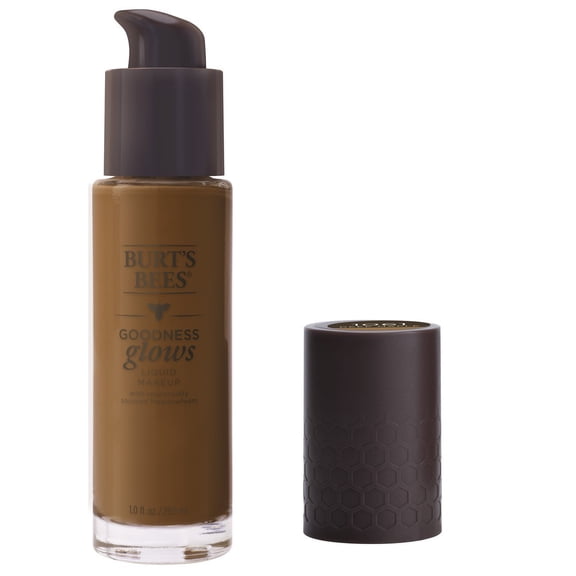 Burt's Bees Goodness Glows Liquid Foundation, Deep Maple, 1.0 Ounce