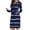 Navy 1, variant on Kaemgyyd Sweatshirt Dress for Women Fall Winter Casual Long Sleeve V Neck Hooded Pullover Midi Dress with Pockets