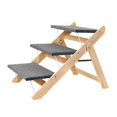 thumbnail image 1 of Escalera portátil para perros y gatos, escalera plegable, diseño convertible, escalera para perros, suministros para mascotas para sofá, sala de, 1 of 9