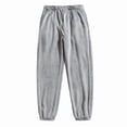thumbnail image 2 of Blmnix Corduroy Pants Men Pants Low Waisted Lounge Pants Baggy Palazzo Pant Taper Gray Cropped Summer Pants for Men,M, 2 of 9