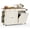 Rustic White and Brown, variant on VASAGLE Mobile Kitchen Island with Trash Can Storage, Drop Leaf, Portable Island, Mobile Cart with Storage Cabinet, Rustic White and Brown