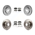 thumbnail image 1 of Transit Auto Front Rear Disc Brake Rotors and Semi-Metallic Pads Kit for Car 2005-2006 Toyota Camry Base LE Vehicles Manufactured In Japan K8S-101047, 1 of 2