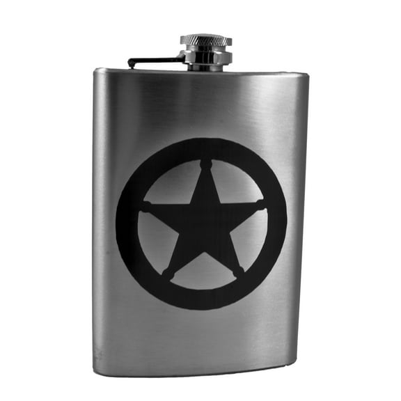 8oz Badge Flask L1