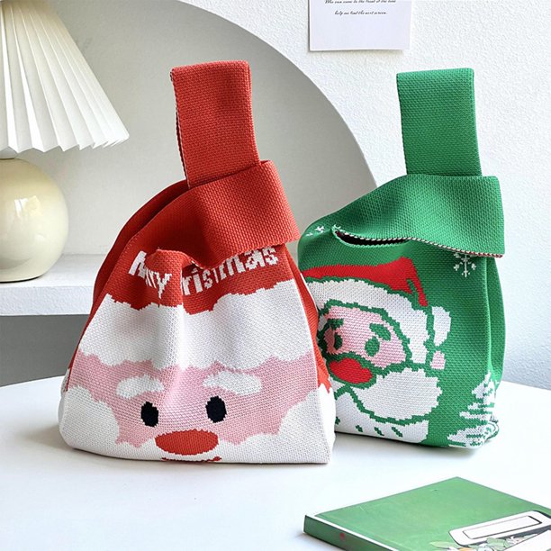 Bolsas de Mano Navideñas onlyliua para Envolver regalos con Asas