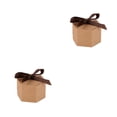 thumbnail image 4 of Matsuzay Caja de papel para dulces de boda, cajas de regalo para recuerdo de fiesta, caja de almacenamiento para embalaje de azúcar y galletas Marrón 2Conjunto, 4 of 6