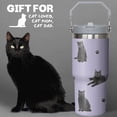 thumbnail image 4 of Cat Gift for Cat Lover,30 oz Cat Tumbler Stainless Steel Insulated with Handle (Cat-Lavender, 30 oz), 4 of 5