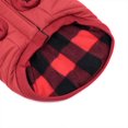 thumbnail image 2 of One Paw, Quilted Plaid Easy Fit Dog Jacket, Water-Resistant, 2 of 8