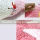 thumbnail image 3 of Linda alfombra de baño de microfibra, suave y esponjosa, con forma de flor, absorbente de agua, antideslizante, para inodoro, bañera, ducha, baño, 60 * 60 cm (rosa), 3 of 4
