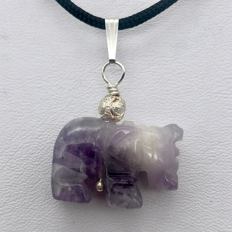 Amethyst elephant jewelry deals