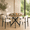 Beige Pad+Black Metal Legs Chairs+31.5" Black Table, variant on Kitchen Table and Chairs for 4, 35.43" Round Kitchen Table with 4 Velvet Upholstered Chairs, Modern Dining Room Furniture Set for Small Spaces, Apartment, Kitchen