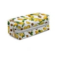 thumbnail image 5 of WIRESTER Rectangle Leather Cosmetic Bag, Makeup Bag for Women - Lemon Leaf Walnuts, 5 of 7