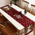 thumbnail image 2 of RBCKVXZ Valentine’s Day Table Runner - 13x72 Inch Red Heart & Plaid | Linen Waterproof Table Decor - Reusable for Wedding, Anniversary, Home Party & Dining (Fits 4-6 Person Tables), 2 of 7