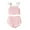 Pink, variant on IROINNID Infant Girl's Summer Solid Suspender Tops Elastic Shorts Outfits