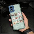 thumbnail image 5 of LYM-Phone Case For MOTO G Play 2024/4G/5G, Animals Fashion Design Cartoon Cute TPU Shockproof Graffiti Phone Pouch Back Cover Anti-dust Anti-knock Soft case Silicone Dirt-resistant, 5 of 9