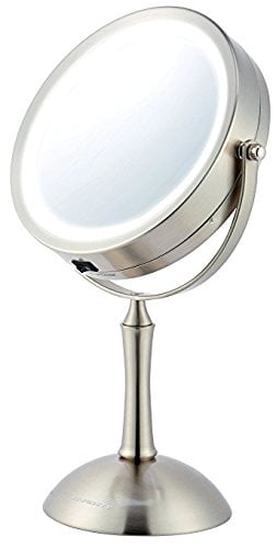 cordless lighted makeup mirror