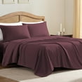 thumbnail image 5 of ClevaHome Sheet Set Twin Size, 3-Piece Bedding, Lightweight & Super Soft Easy Care Microfiber– Shrinkage & Fade Resistant Bedding Set with 14'' Deep Pockets (Burgundy), 5 of 9