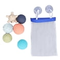 thumbnail image 1 of 6pcs Baby Textured Sensory Ball Set Children Portable Soft Multicolor Squeeze Ball Toy 6 Month+, 1 of 14