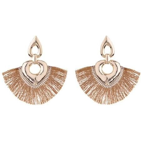 WESTOCEAN Heart Tassel Earrings Classic Stylish Bohemian Style Retro Drop Earrings Women Girls Personality Jewelry Fine Gifts for Party | Walmart (US)