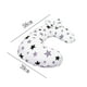 thumbnail image 2 of Hukapapa Almohada de lactancia Almohada de lactancia, lavable Almohada de lactancia en forma de U Madre lactanteEstrella morada, 2 of 5