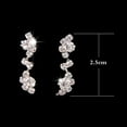 thumbnail image 2 of Sdmnsg-T Silver Bride Wedding Jewelry Sets Rhinestone Bridal Necklace Earrings Set Prom Costume Jewelry Set Crystal Choker Necklace for Women and Brides, 2 of 9
