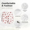 thumbnail image 4 of Balery Lips Kiss Pantalones cortos deportivos para mujer con forro y dos bolsillos, elásticos, para entrenamiento, gimnasio, yoga-X-Large, 4 of 7