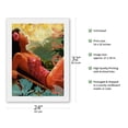 thumbnail image 2 of Aloha Waikiki - Vintage Travel Poster by Wade Koniakowsky - Japanese Unryu Rice Paper Art Print 24 x 32 in, 2 of 4