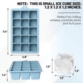 thumbnail image 2 of Molde para cubitos de hielo silicona 3 unidades tapa incluida apilable en congelador para whiskey comida bebé sin BPA, 2 of 7