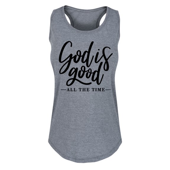 Solid Light - God Is Good All The Time - Women's Racerback Tank