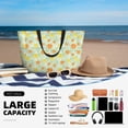 thumbnail image 5 of Balery Tree Palms Lemon Beach Travel Bag - Water-Resistant, Large Capacity Lightweight Tote with 7 Pockets for Women and Men - Perfect for Beach, Pool, Gym, and Travel, 5 of 7