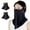 2 Pack Black, variant on UPF 50+ UV Sun Protection Face Mask with Neck Coverage, Breathable Face Shield for Summer Outdoor Activities