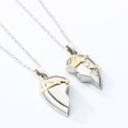 thumbnail image 3 of Collares para parejas para hombres y mujeres, collares con colgante de dos almas y un corazón, imán, 3 of 5