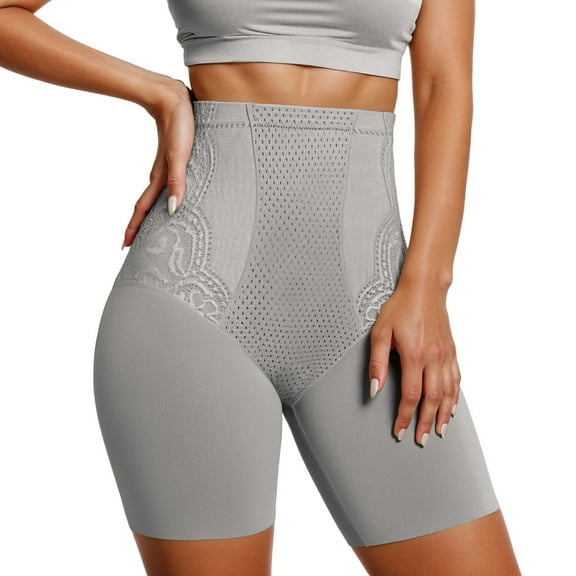 Aihuaihua Tummy Control Shapewear Underwear for Women High Waist Body Shaper Panties Shaping Girdle Panty Briefs Grey S