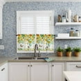 thumbnail image 6 of 3-Piece Kitchen Curtains and Valances Set Watercolor Sunflower Butterfly Rod Pocket Soft Kitchen Curtain Set Washable Kitchen Window Curtains Set Farmhouse Eucalyptus Leaves, 6 of 6