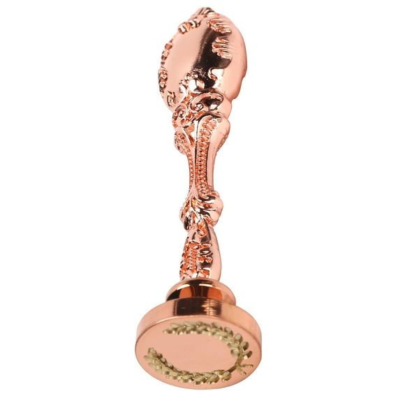 Wax Stamp, Exquisite Workmanship Wax Seal Handle Durable  for Home for Family Rose Gold,Silver,Bronze