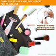 thumbnail image 5 of Maquinilla de afeitar eléctrica compatible con mujeres, afeitadora eléctrica inalámbrica con pilas, cortadora de bikini impermeable compatible con uso húmedo/seco, cabello portátil Afortunado Sencillez, 5 of 5