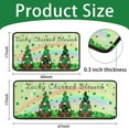 thumbnail image 2 of St. Patrick''s Day Gnomes Kitchen Rugs Set 2 Pieces Non-Slip Green Kitchen Floor Rug and Mat Cushioned Kitchen Runner Rug for Indoor Holiday Decor 17"x47"+17"x30", 2 of 6