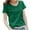 Green, variant on yillto Womens Plus Size Basic Shirts V Neck Short Sleeve Casual Tshirts Summer Breathable Plain Tees