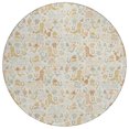 thumbnail image 2 of Addison Rugs Chantille Indoor/Outdoor Transitional Novelty Ivory Machine Washable Round Rug, 8' x 8', 2 of 7