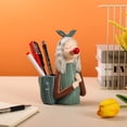 thumbnail image 3 of Decoración de escritorio, pote del lápiz de la resina de la taza del lápiz de la resina del tenedor de la pluma del pote del cepillo dirigido a medida, 3 of 7