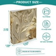 thumbnail image 5 of Luxury Flower and Leaf 3 Ring Hardcover Binders 1.5" Round Rings for Letter-Size Folder Paper Organizer Pockets for Office Student Recipe 1 Pack, 5 of 9
