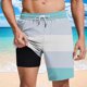 thumbnail image 2 of Pantalones Cortos Casuales para Hombre Imprimir con Bolsillos Pantalones de Playa de Cintura Elástica, Pantalones Cortos de Cintura Elástica para Hombre, 2 of 6