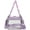 Purple, variant on Clear Tote Bag Purse for Women Fashion Crossbody Shoulder Bag Stadium Approved Small Clear Plastic Handbags for Travel