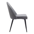 thumbnail image 2 of Silloth Armless Dining Chair Gray Dining Chair, Modern Style, Plush and durable faux leather fabric, Steel, Indoor Dining, 2 of 5